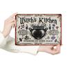 [Vintage Witch Sign] Vintage Witch's Kitchen Metal Tin Sign Wall Hanging Iron Wall Art for Home Decor, Witchcraft Theme Decor