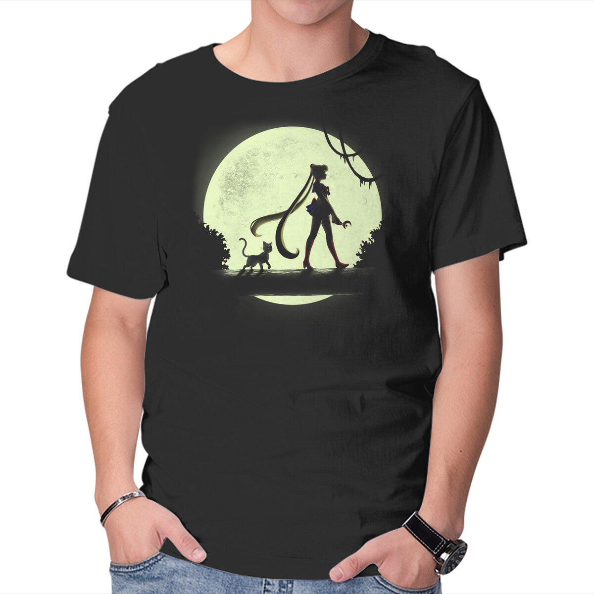 Unisex Crew Neck T-Shirt The Sailor Queen Graphic Short Sleeve Casual Tee S