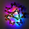 New LED Wall Stickers Colorful Changing Butterfly Glowing Wall Decals Night Light Lamp Home Decor DIY Living Room Wall Sticker