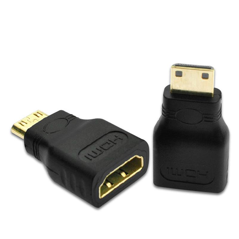 Mini Hdmi To Hdmi Adapter Gold Plated Male To Female Converter For Hdtv Flat