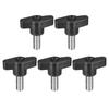 5pcs Clamping Screw Knobs M8x20mm 304 Stainless Steel T Shape Thumb Screw Knobs Quick Release Hand Tightening Knob Replacement