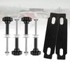 Universal Track Mounting Pins Base Plates Kits For Traction Boards Recovery Tracks with 4.72"-6.69" Hole Spacing