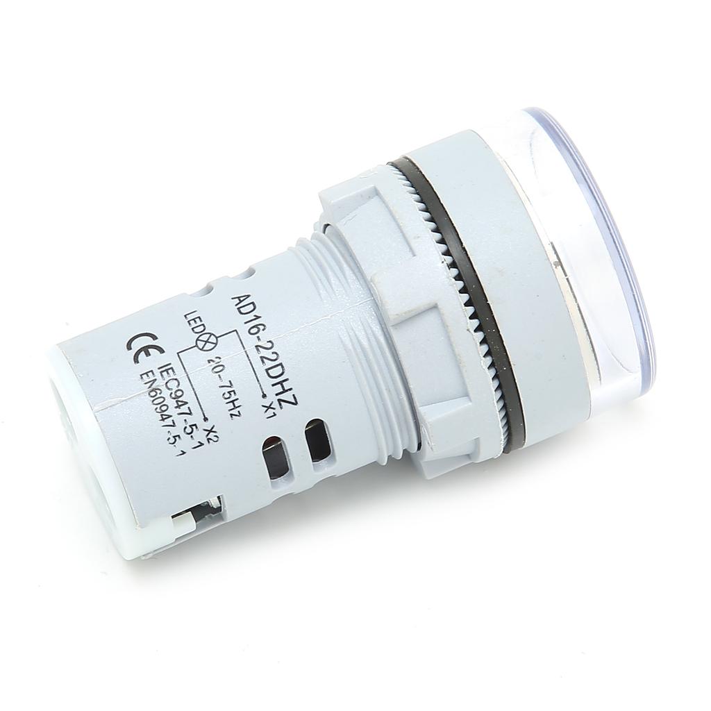 AD16‑22DHZ Frequency Meter 20~75Hz Frequency Indicator Light Panel Meter MonitorWhite