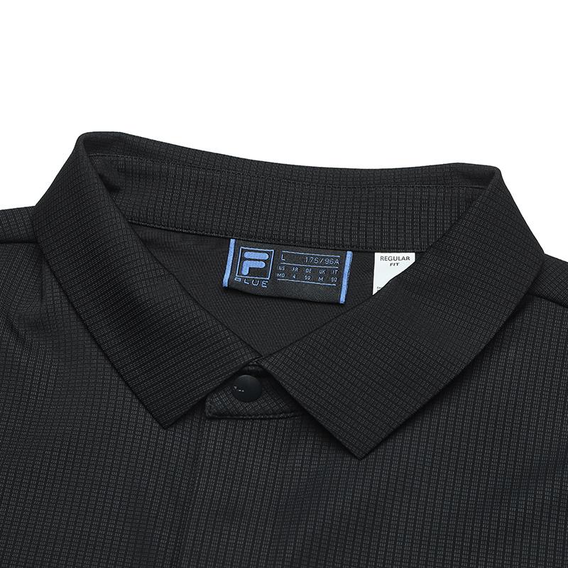 New FILA Polo Shirts Men's Jet Black F11M442217FBK