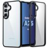 Case - Samsung - Galaxy A25 5G - Black Silicone - Transparent PC Back - Anti-Scratch