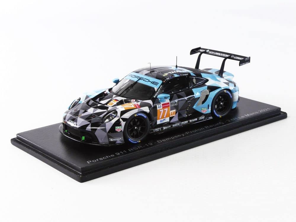 

Spark Scale Porsche 911 Dempsey Proton Racing 2021 Le Mans Campbell 1/43 RSR-19 #77 24H, C. Read, J. Evans, M.