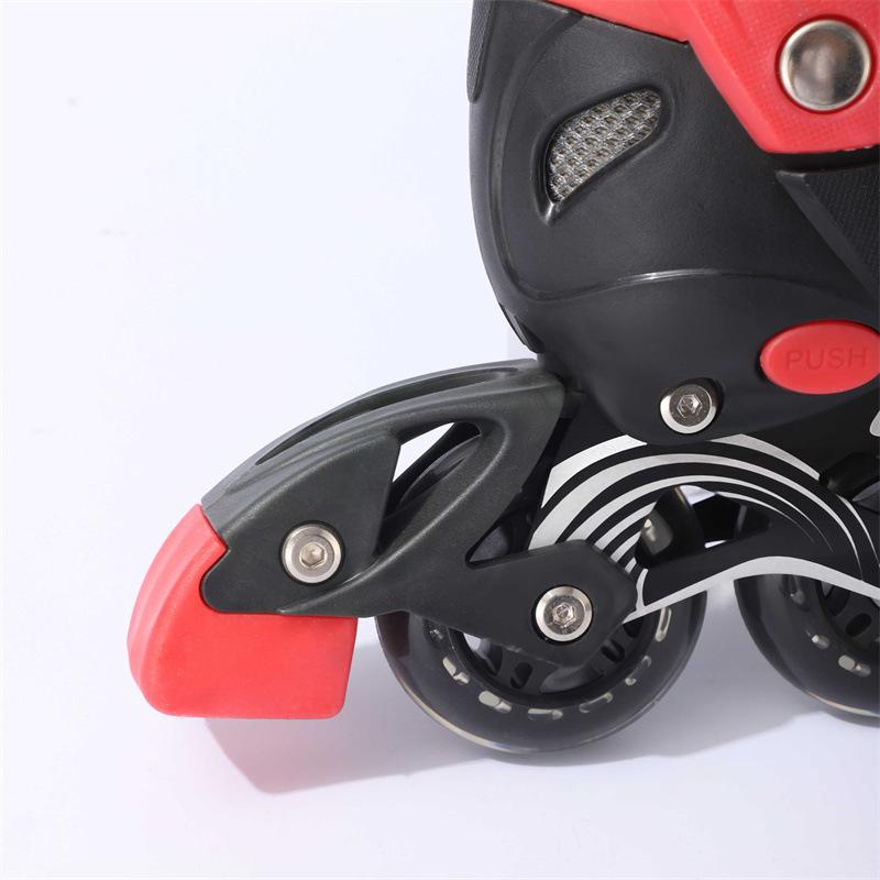 Adult Professional Children's Student PVC Roller Skates Straight Row Skates Adjustable Skates