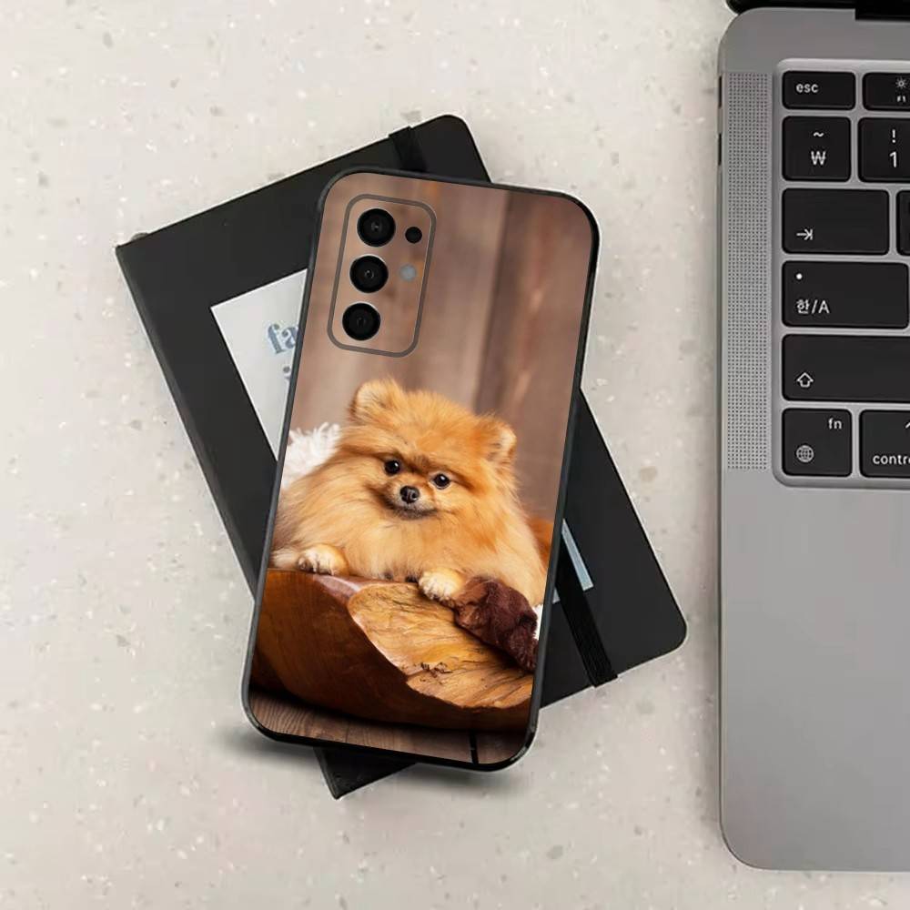 Cute animal Pomeranian Dogs For Samsung Galaxy A73,31,Note,22,71,53,32,72,41,8,9,52,J7,Soft Black Silicone Cover Case