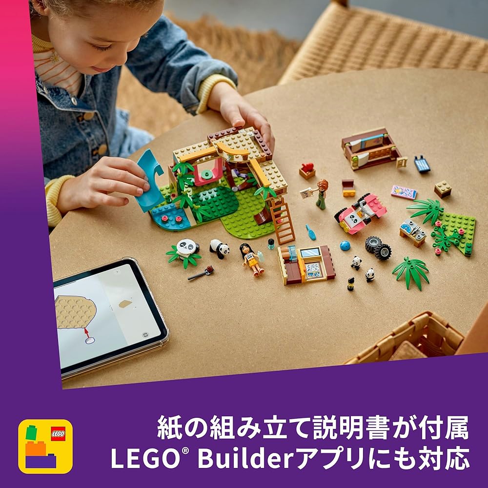 LEGO Friends Pandenreservaat Bouwset 42648 voor Kinderen Leeftijd 7-9, Dieren Thema, Creatief Speelgoed