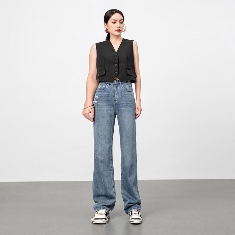 

Женские джинсы клеш с высокой посадкой RAIN.CUN 30