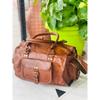 Leather Bag Gym Travel Luggage Duffel Weekend Overnight Vintage Genuine New
