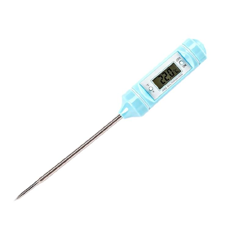 

Quick Response Temperature Gauge Stainless Steel Probe Cooking Thermometers For Perfect Coffee Milk Meat Kitchen Use синій