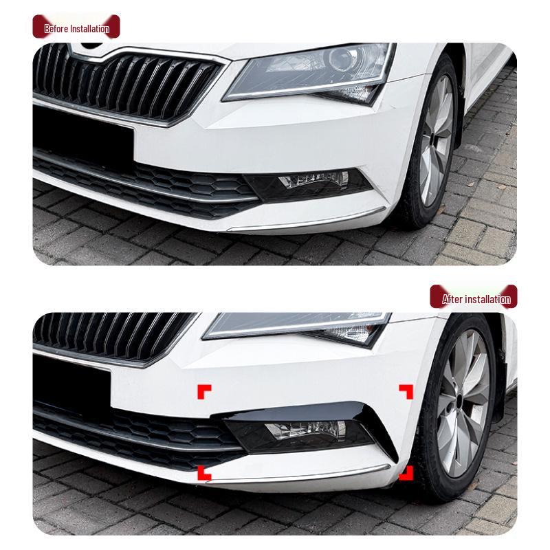 Škoda Superb MK3 2015-2019 Přední nárazník Větrný deflektor Spoilery Samolepka