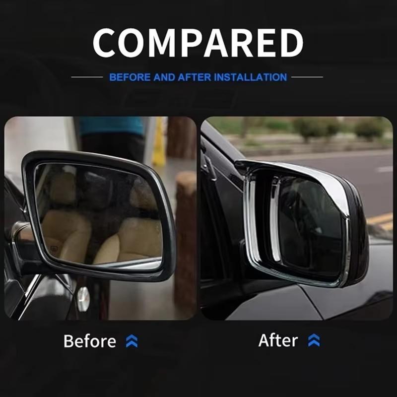 Für Dodge Journey Fiat Freemont 2010- 2017 2018 Auto Rückspiegel Regenaugenbrauen Rahmen Schatten Leisten Abdeckung Auto Styling Zubehör