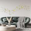 42PCS Starburst Pattern Star Wall Decals Self Adhesive Starburst Wall Stickers  Living Room Decor
