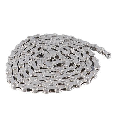 Cadena de Bicicleta de Montaña de 10 Velocidades con Recubrimiento de Plata Cadenas para Bicicletas de Carretera Accesorios para Bicicletas de Acero al Carbono