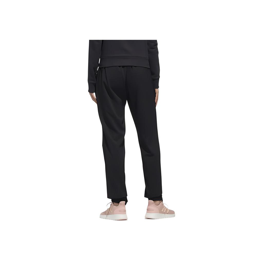 Adidas Essentials Plain Logo Print Solid Color Elastic Sports Casual Pants Women Bottoms Black GD2897