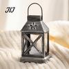 Party Mood Lighting Decorative Lantern with LED Candle, Battery Operated Flickering Flame Lamp, Vintage Night Lamp Hanging Lanterns, Flameless Candle