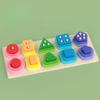 Montessori Wood Toys for Kids Wooden Sorting Stacking Toys for Baby Toddlers Educational Shape Color Sorter Preschool Kids Gifts