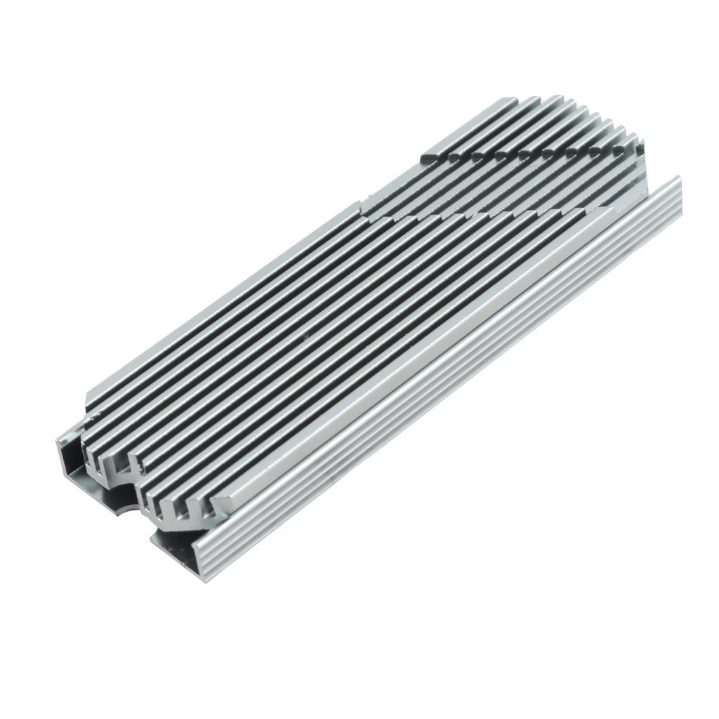 M.2 2280 SSD Heatsink Anodized Aluminium Alloy Fast Heat Conduction M.2 2280 SSD Cooler for Desktop Computer Gray