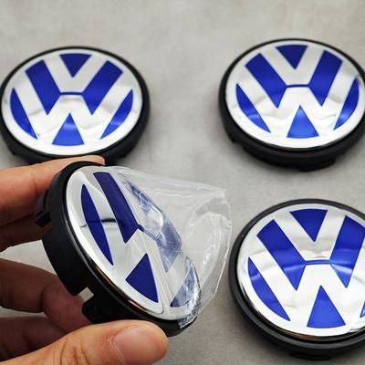 Hot 4pcs 56mm  Bule Red Car Wheel Center Caps Rim Hub Caps For VW Volkswagen Golf Jetta Bora Polo Santana Lavida Beetle 1J060117