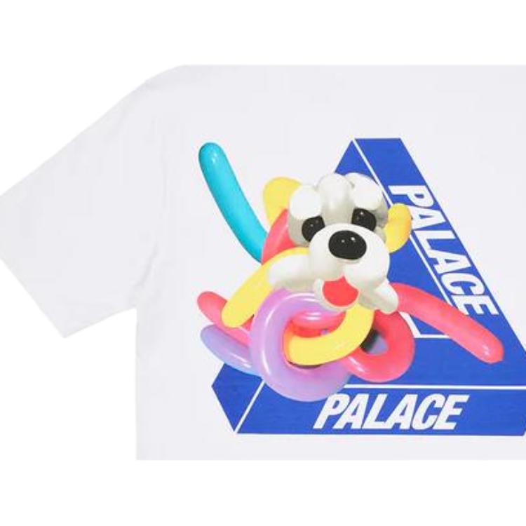 Palace Tri Twister T-Shirt White Unisex Tops P24TS228