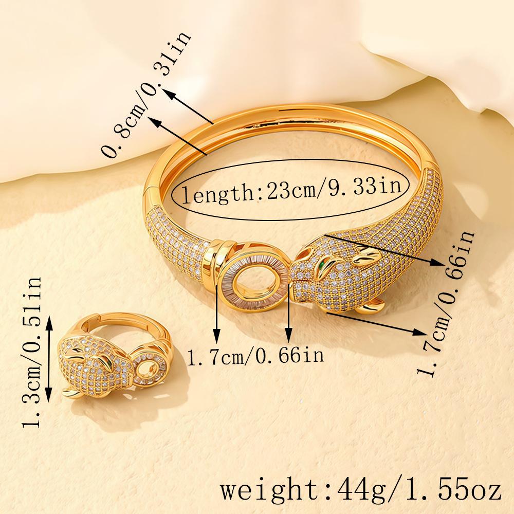 Belt Circle White Classic Bracelet Zirconium Money Leopard Jewelry Jewelry Leopard Head