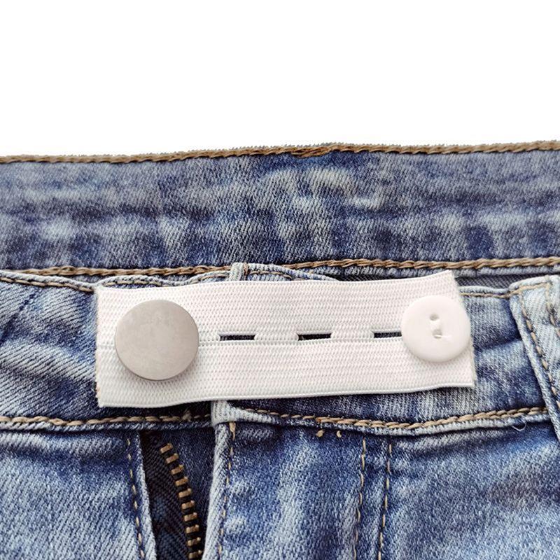 5Pcs Pant Extender Belt Unisex Waist Band Tight Trousers Jeans Skirts Maternity Button Hooks Garment Diy Sewing Supplies