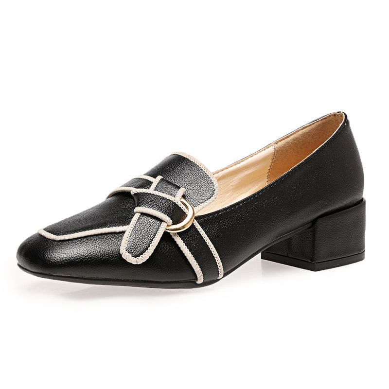 Retro With Medium Heels Square Toe Woman Pumps Spring and Autumn High Quality Quick Delivery Y2k On Promotion 39 Shoes for Women