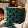 Christmas Tree Cover with Embroidery, Decorative Cushion Case for Sofa and Living Room
