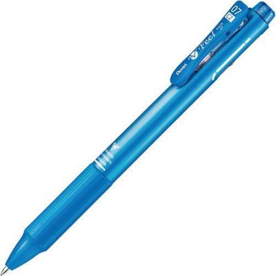PENTEL Vicuna Feel Ballpoint Metallic Sky Black BXCB27MS 2-Color Pen, Blue, Ink & Red, 0.7mm (Fine Tip)