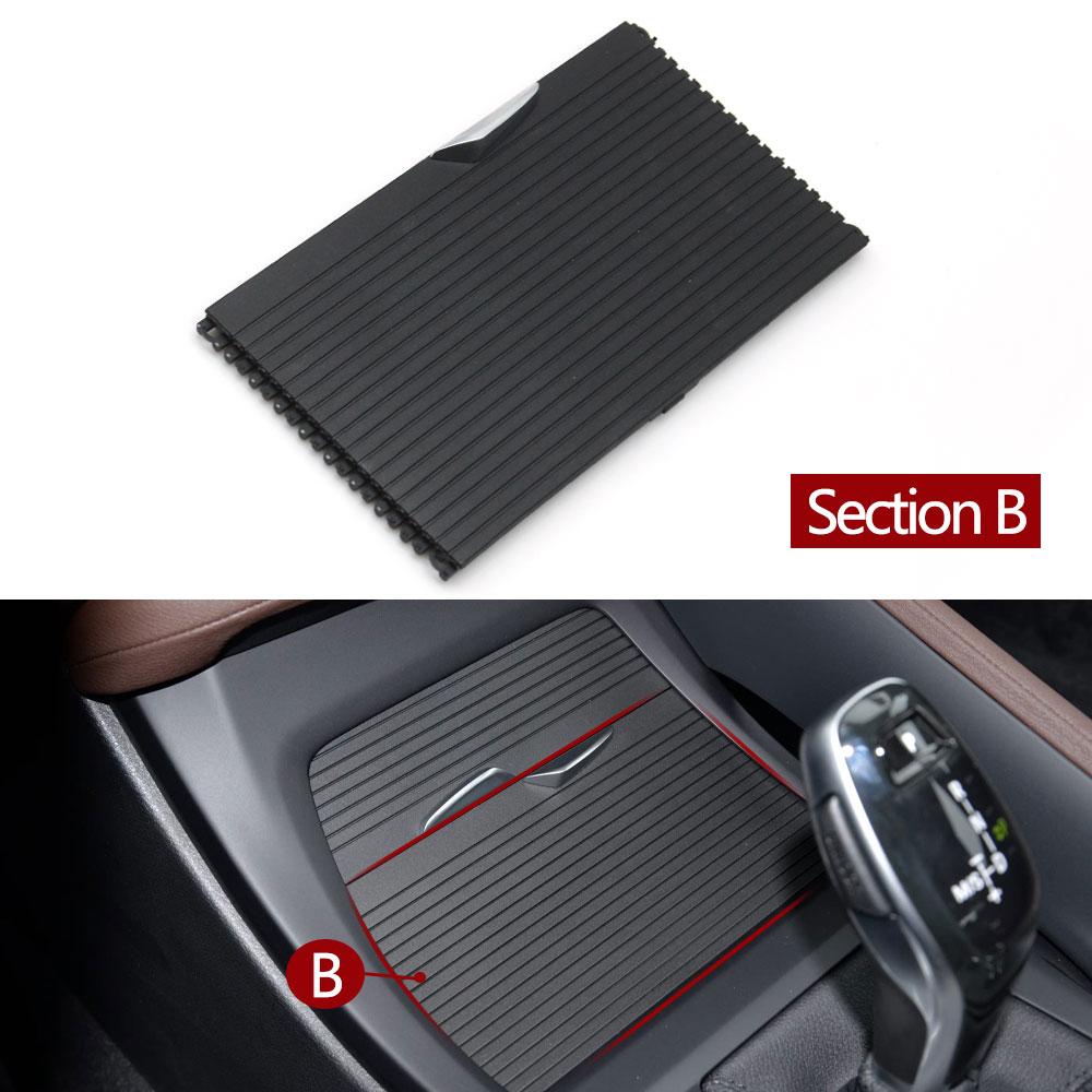 Car Center Console Armrest Box Drink Water Cup Holder Cover Rolling Curtain For BMW X1 X2 F48 F49 F39 2016- 51169299529