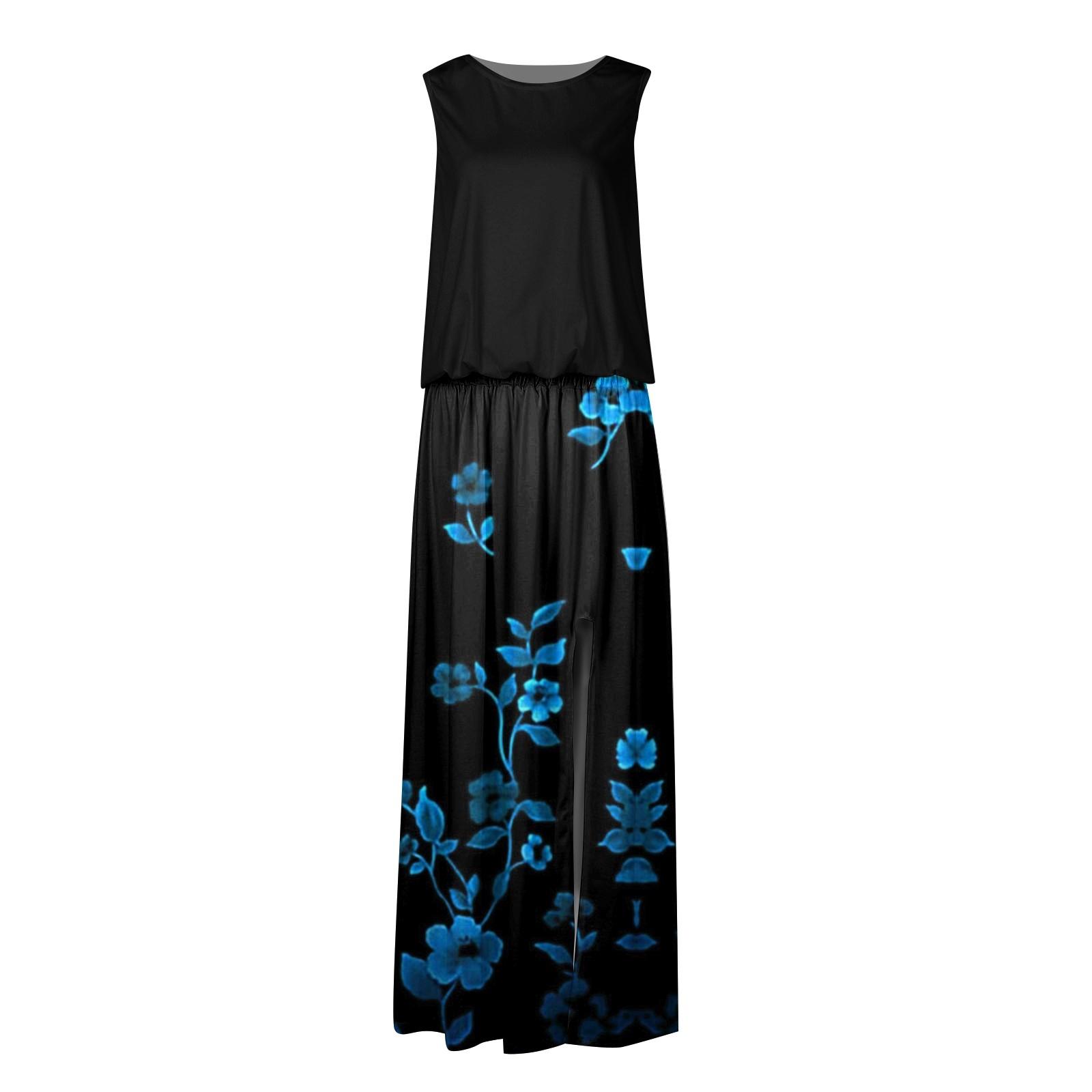 Женское платье с эластичным поясом и принтом — фото 5