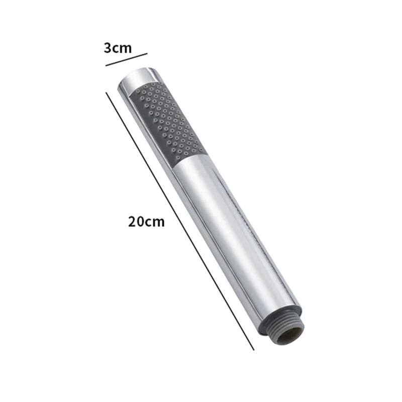 Stainless Steel Cylindrical Handheld Booster Shower Head Hotel Home Bathroom Universal Shower Head Set