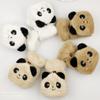 Cute Panda Flip Half Finger Gloves Imitation Rabbit Hair Warm Gloves Warm Mittens