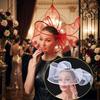 Veil Design Fascinator Hat Luxury Derby Hat Fashion Royal Race Hat  For Women