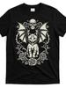 black-cat-goth-kitten-halloween-skulls-rose-mom-dad-t-shirtSame Style for Men a