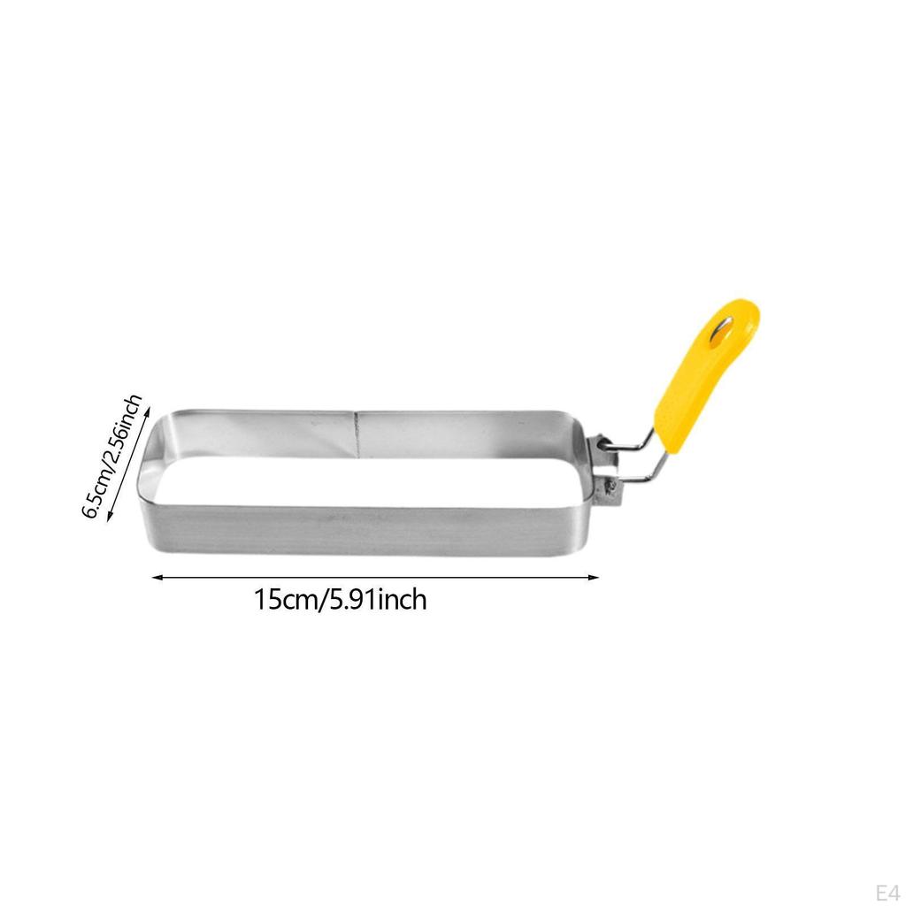 Breakfast Fried Egg Crumpet Mold, Sandwich Muffin Griddle Pan Omelet Rectangular Pancake