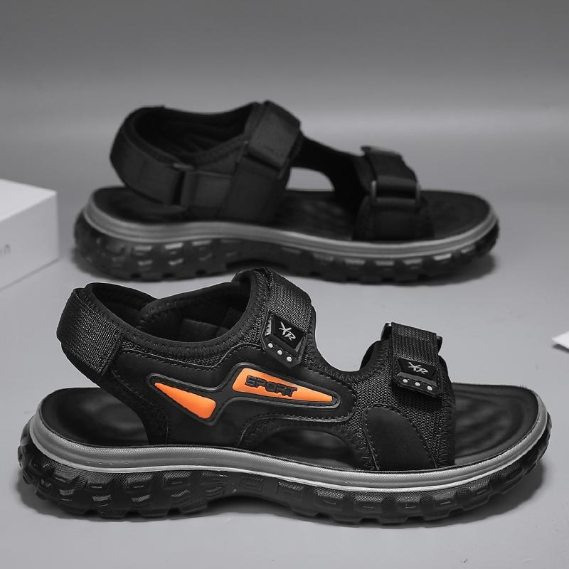 

Новые мужские сандалии летние повседневные пляжные туфли легкие нескользящие римские сандалии удобные мужские шлепанцы 44