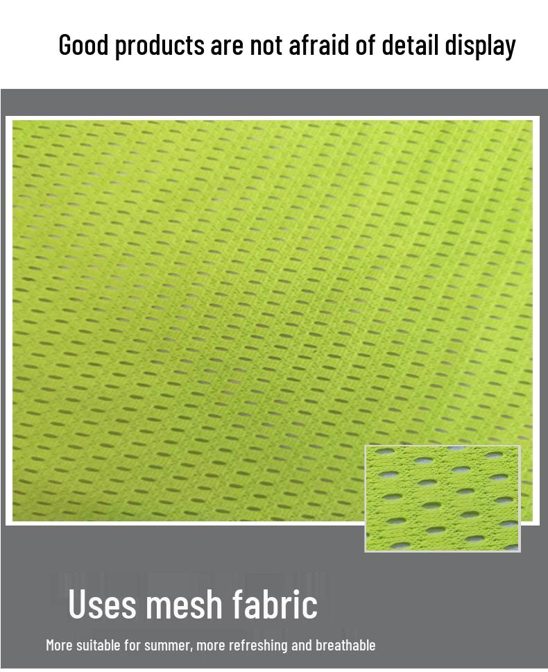 High-Visibility Reflective Mesh Vest for Construction and Night Cycling