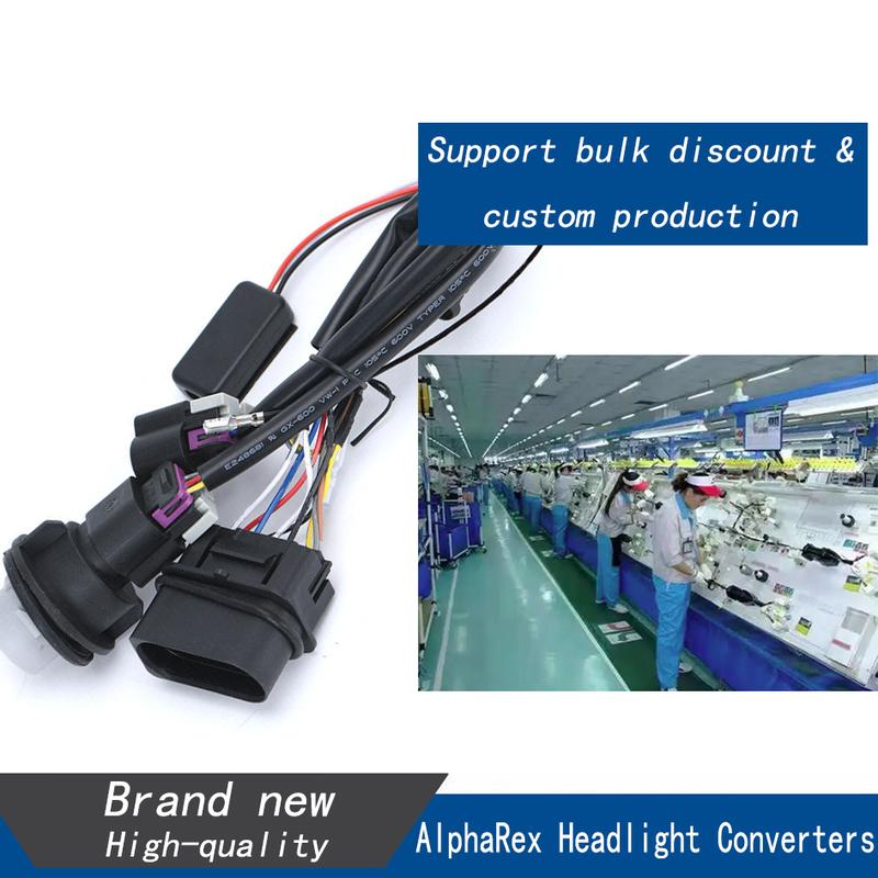 

Headlight Wiring Harness 810003 Adapter Fits for Ram 1500 2500 3500 2013-2018 Repleace for AlphaRex Headlight Converters