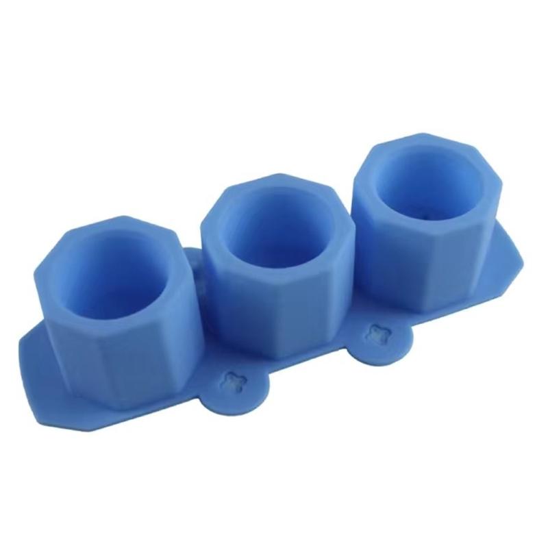 3 Cavities Silicone Molds Temperature Resistant Easy Demolding For Making Candle Soap Chocolate Baking Resin Casting
