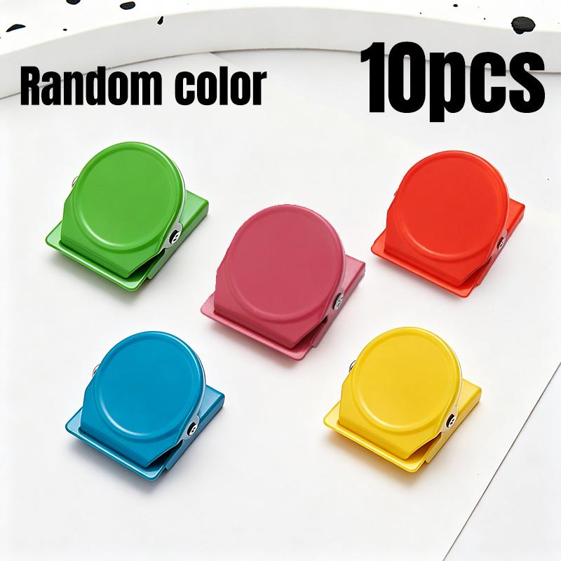 Round Magnetic Refrigerator Clip Office Colorful Mini Clips Document Photo Decoration Organizer Kitchen Multi-Functional Clips