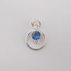 Tanzanitový drahokam 925 Sterlingového stříbra Ručně vyráběné šperky Kulatý přívěsek 1,2" Pro ženy PP-68-1