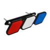 3 Colors Grille Badge Tri Colors Emblem For Toyota Tacoma Tundra 4Runner Highlande Rav4 CHR Strip Air Inlet Auto Car Accessories