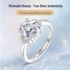 Egg-Shaped Moissanite Sterling Silver Ring - Exquisite Fashionable Jewelry S925 Silver