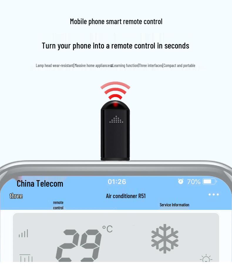 BHOOA Handy Smart Infrarot-Fernbedienung