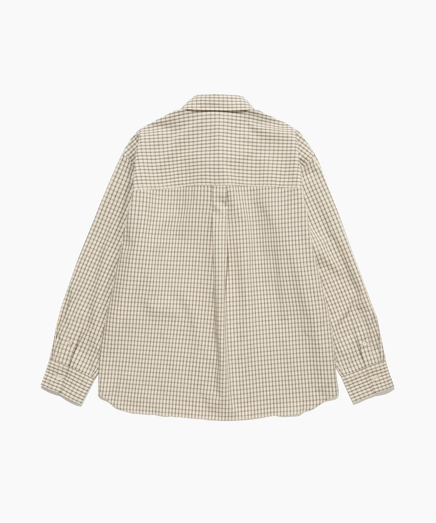 TTUDEMENT [2Colors] Grid Check Shirt
