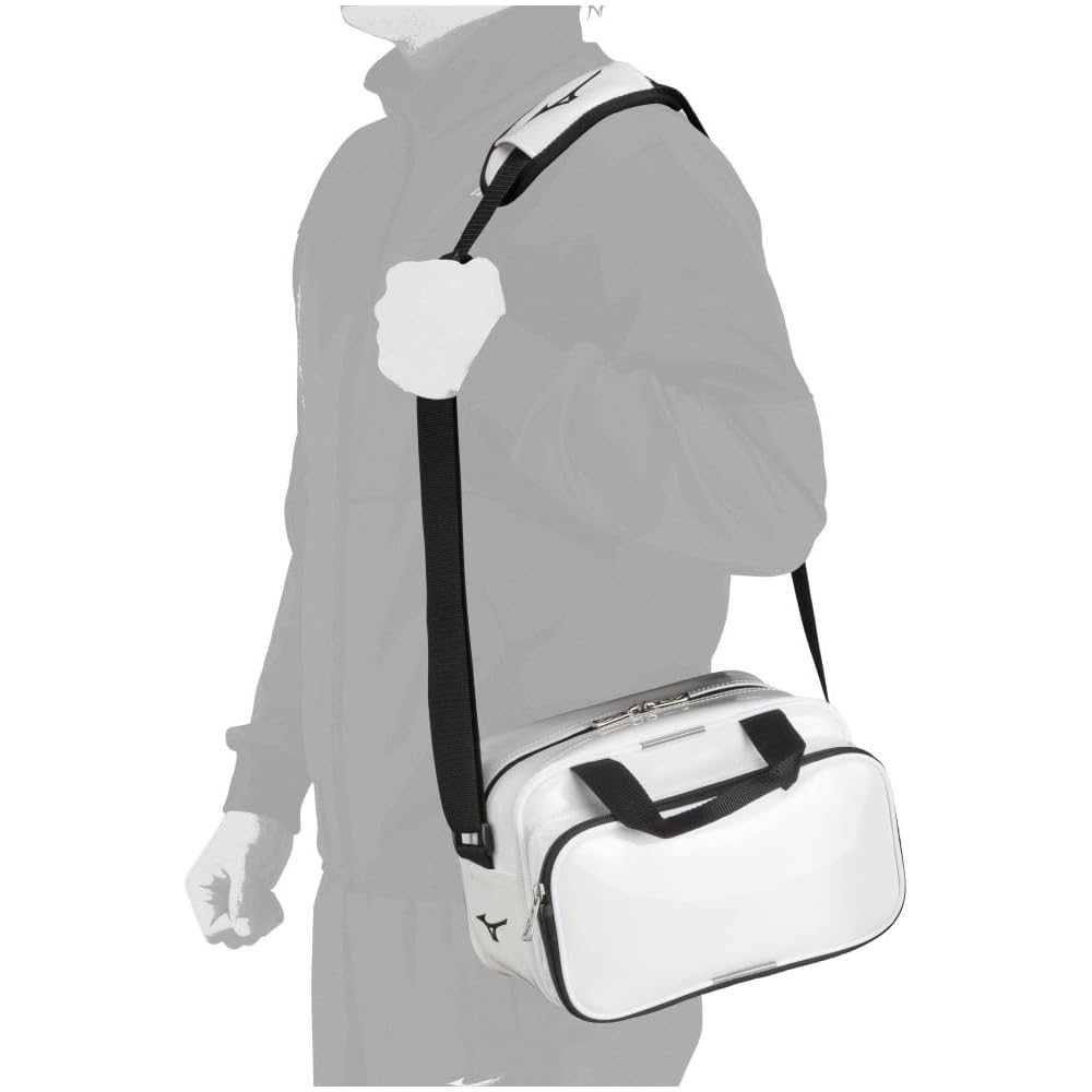 MIZUNO Baseball/Softball Enamel Mini Bag 7L 1FJDB023 White