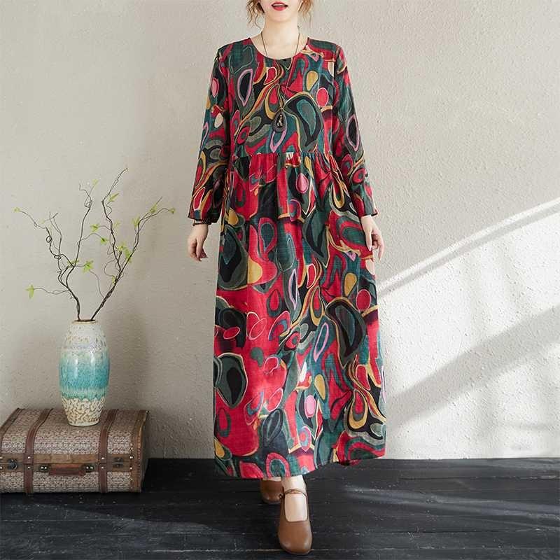 

Round Neck Vintage Dress L